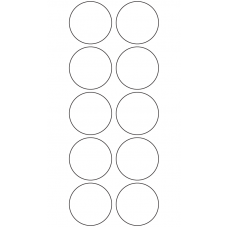 10994 - Label Size 38mm dia - 3440 labels per roll 