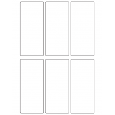 10997 - Label Size 52mm x 119mm - 1650 labels per roll 