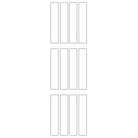 11020 - Label Size 20mm x 105mm - 2360 labels per roll