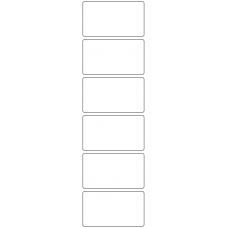 11037 - Label Size 80mm x 45mm - 1420 labels per roll 