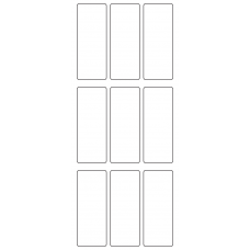 11040 - Label Size 30mm x 77mm - 2480 labels per roll 