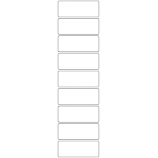 11041 - Label Size 77mm x 30mm - 2130 labels per roll 