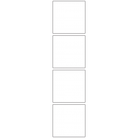 11045 - Label Size 70mm x 70mm - 950 labels per roll