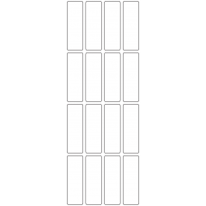 11048 - Label Size 23mm x 70mm - 3790 labels per roll 