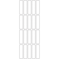 11049 - Label Size 17mm x 69mm - 4740 labels per roll