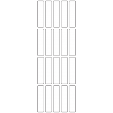 11049 - Label Size 17mm x 69mm - 4740 labels per roll 