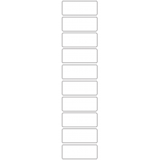 11053 - Label Size 65mm x 26mm - 2370 labels per roll 