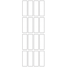 11056 - Label Size 20mm x 64mm - 4010 labels per roll 