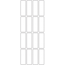 11062 - Label Size 20mm x 60mm - 4410 labels per roll 