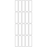11066 - Label Size 15mm x 59mm - 5510 labels per roll