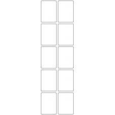 11069 - Label Size 40mm x 55mm - 2370 labels per roll 