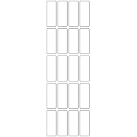 11070 - Label Size 20mm x 55mm - 4740 labels per roll 11070 - Label Size 20mm x 55mm - 4740 labels per roll