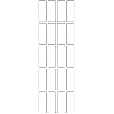 11070 - Label Size 20mm x 55mm - 4740 labels per roll 