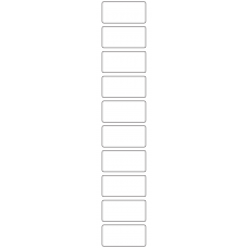 11074 - Label Size 54mm x 26mm - 2300 labels per roll 