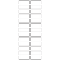 11076 - Label Size 51mm x 17mm - 6510 labels per roll 11076 - Label Size 51mm x 17mm - 6510 labels per roll