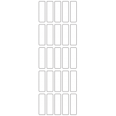 11080 - Label Size 15mm x 50mm - 6260 labels per roll 