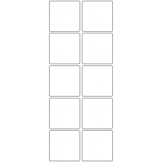 11081 - Label Size 48mm x 48mm - 2760 labels per roll 