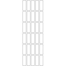 11085 - Label Size 15mm x 46mm - 7110 labels per roll 