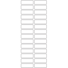 11086 - Label Size 46mm x 15mm - 7720 labels per roll 