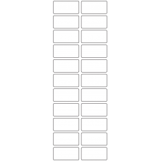 11088 - Label Size 45mm x 22mm - 5510 labels per roll 