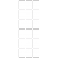 11089 - Label Size 30mm x 43mm - 4510 labels per roll 