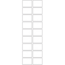 11090 - Label Size 43mm x 30mm - 4270 labels per roll 