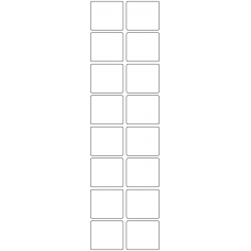 11091 - Label Size 40mm x 35mm - 3670 labels per roll 