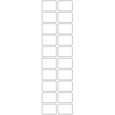 11096 - Label Size 37mm x 26mm - 4740 labels per roll 