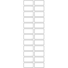 11098 - Label Size 36mm x 18mm - 6610 labels per roll 