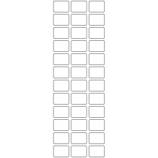 11107 - Label Size 25mm x 18mm - 9920 labels per roll 