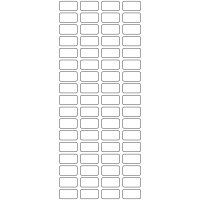 11108 - Label Size 23mm x 12mm - 18740 labels per roll