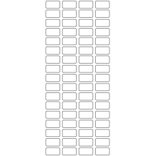 11108 - Label Size 23mm x 12mm - 18740 labels per roll 