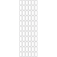 11109 - Label Size 12mm x 23mm - 15650 labels per roll