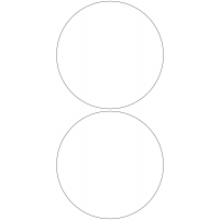 11111 - Label Size 174mm dia - 390 labels per roll