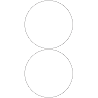 11112 - Label Size 149mm dia - 460 labels per roll