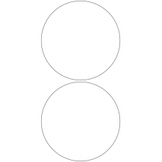 11112 - Label Size 149mm dia - 460 labels per roll 