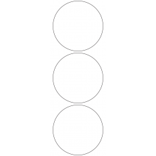 11114 - Label Size 98mm dia - 690 labels per roll 