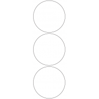 11115 - Label Size 95mm dia - 710 labels per roll