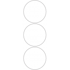 11115 - Label Size 95mm dia - 710 labels per roll 