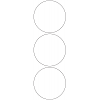 11116 - Label Size 90mm dia - 750 labels per roll