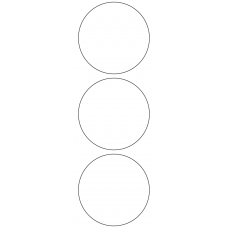 11117 - Label Size 80mm dia - 830 labels per roll 