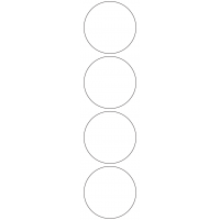 11118 - Label Size 70mm dia - 950 labels per roll