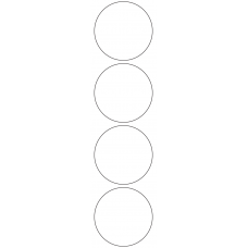 11118 - Label Size 70mm dia - 950 labels per roll 