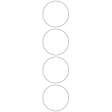 11119 - Label Size 65mm dia - 1000 labels per roll 