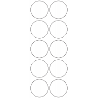 11121 - Label Size 46mm dia - 2760 labels per roll