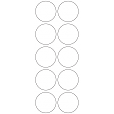 11121 - Label Size 46mm dia - 2760 labels per roll 
