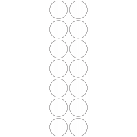 11122 - Label Size 40mm dia - 3220 labels per roll