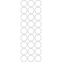11123 - Label Size 30mm dia - 6400 labels per roll