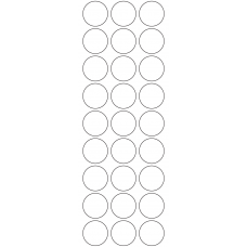 11123 - Label Size 30mm dia - 6400 labels per roll 