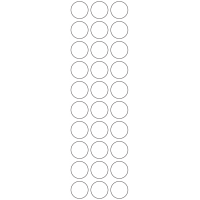 11124 - Label Size 25.4mm dia - 7110 labels per roll